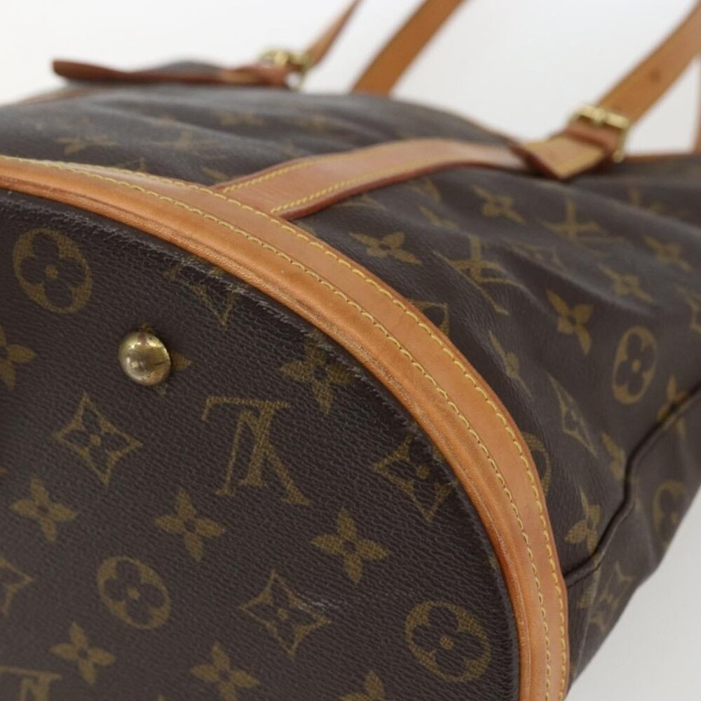 Authentic LOUIS VUITTON Monogram Bucket GM Shoulder Bag M42236 LV - Picture 7 of 16